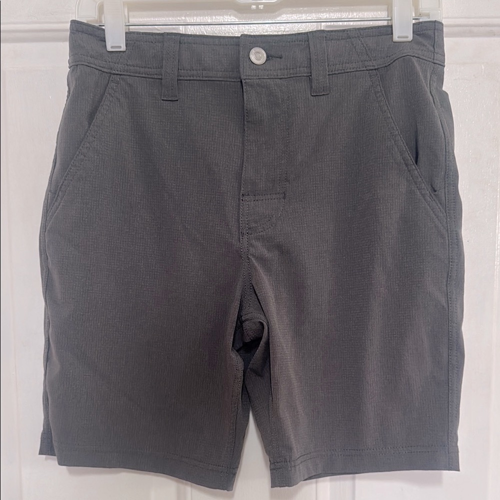 Prana Gray Flat Front Shorts Classic Style